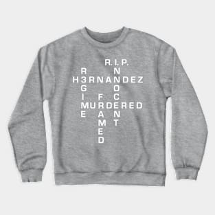 H3RNANDEZ WHITE Crewneck Sweatshirt